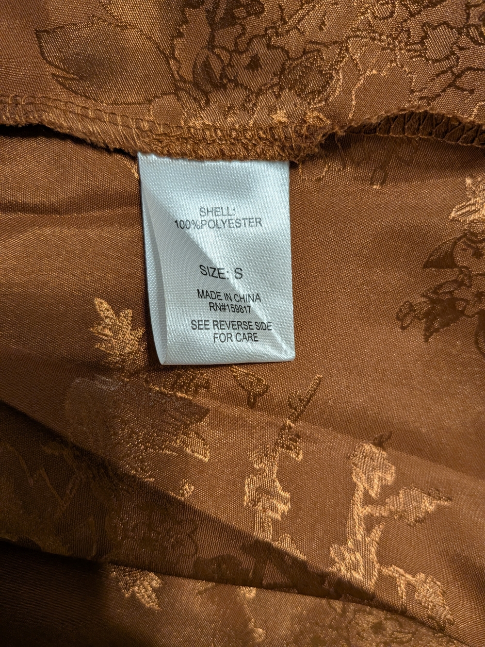 ALTR’D STATE Copper Floral Damask A Line Midi Skirt - Picture 4 of 8